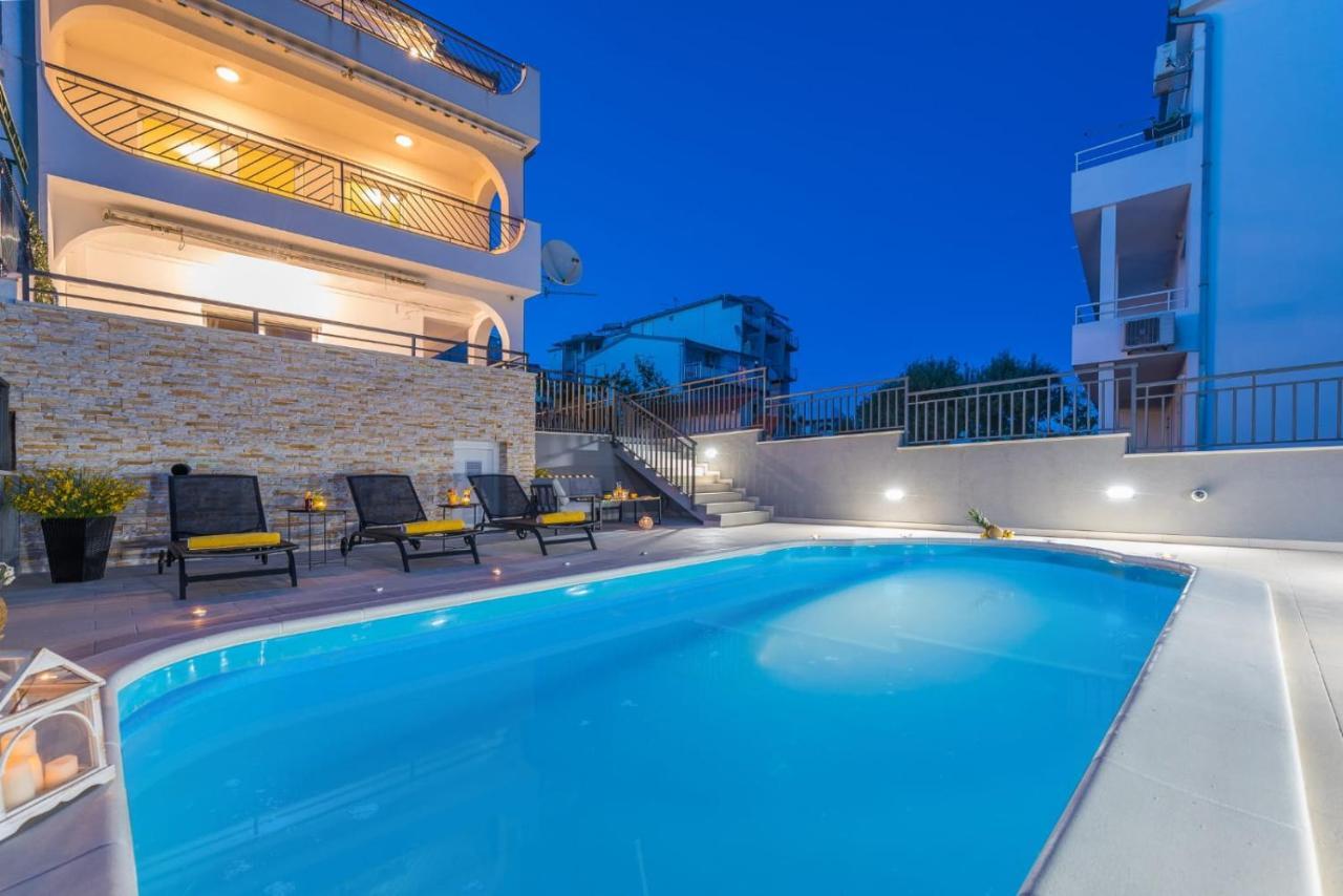 Villa Seaview With Pool - Apartment Yellow Traù Esterno foto